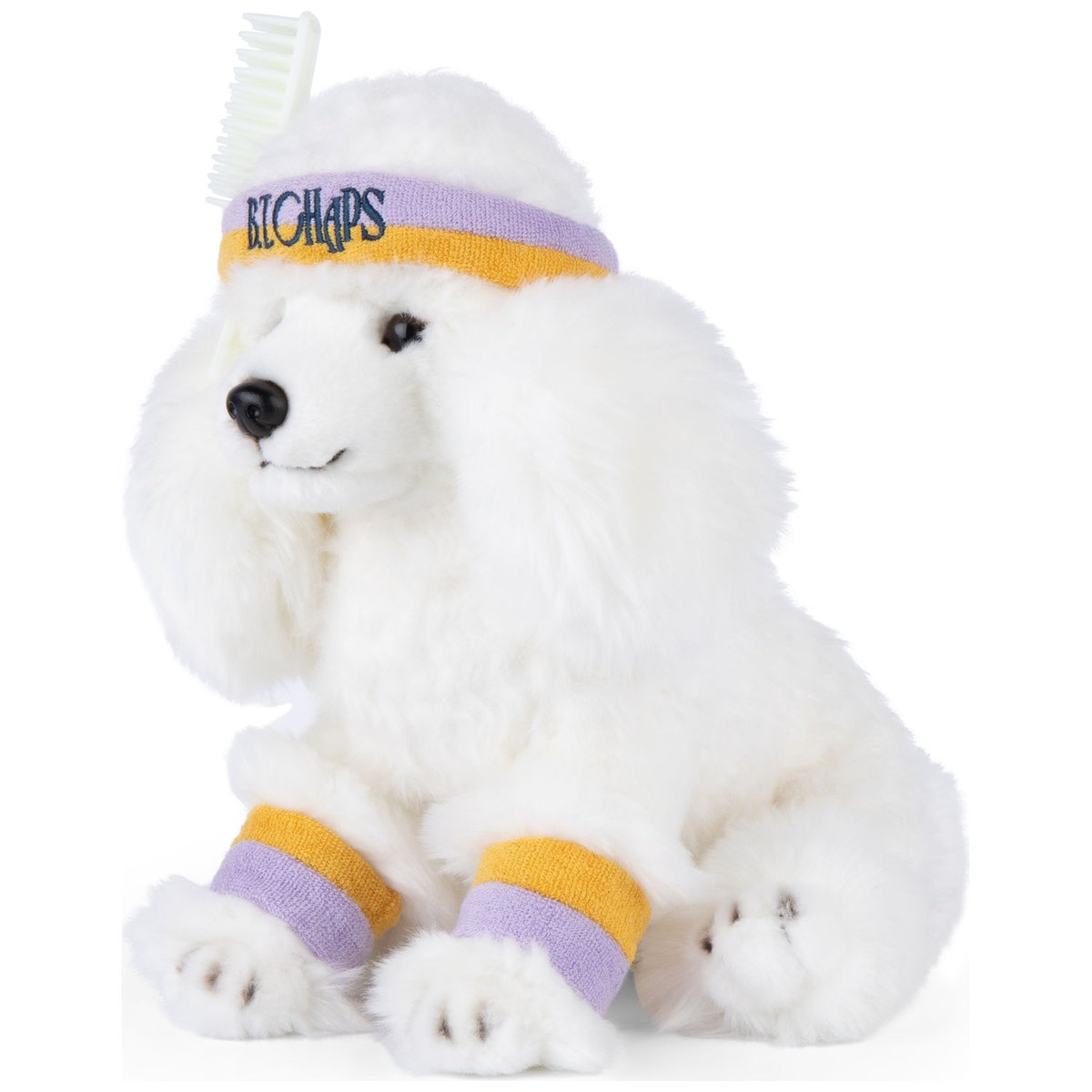 Peluche blanc, rose, jaune, BT CHAPS