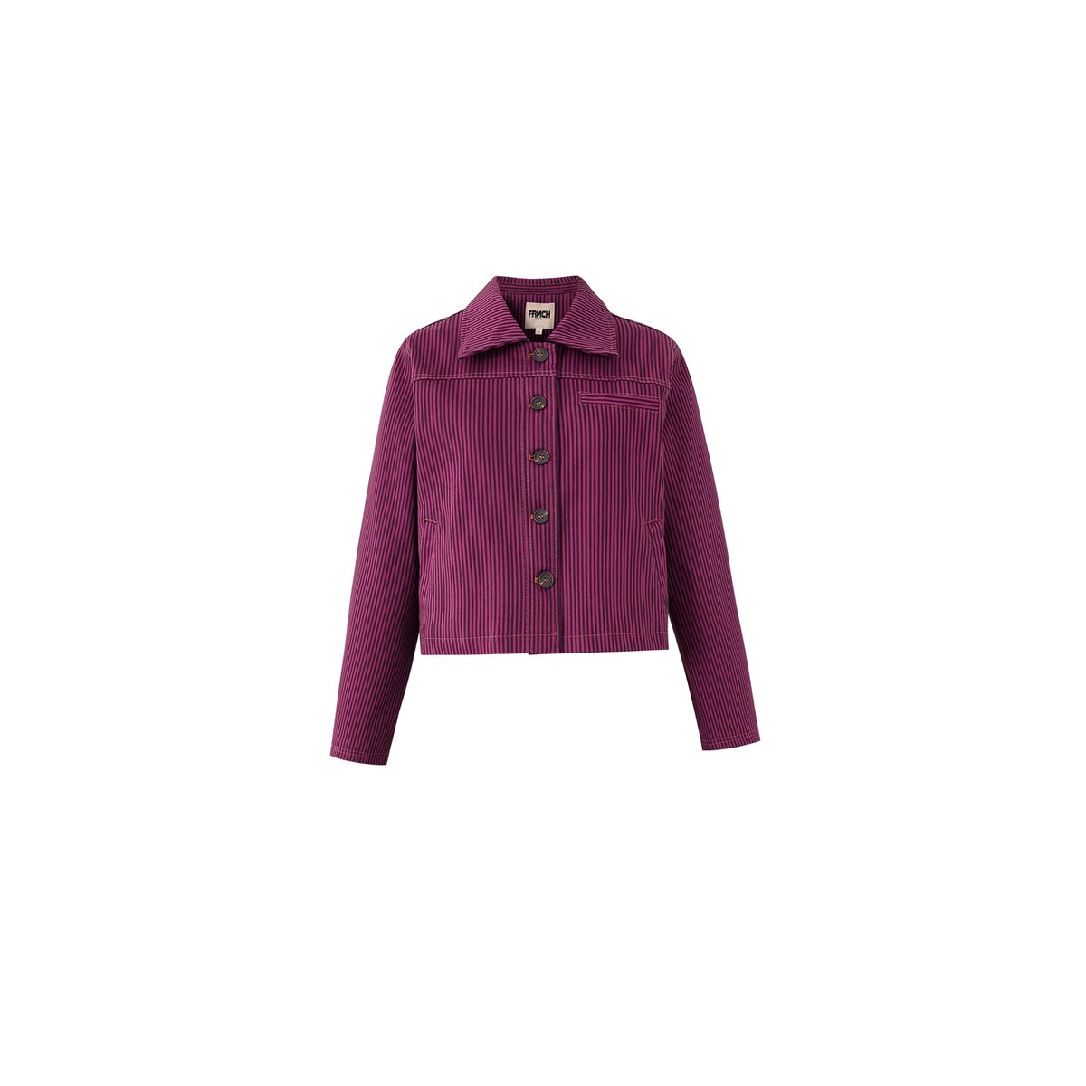 Veste en coton ACACIA rose fuchsia, FRNCH