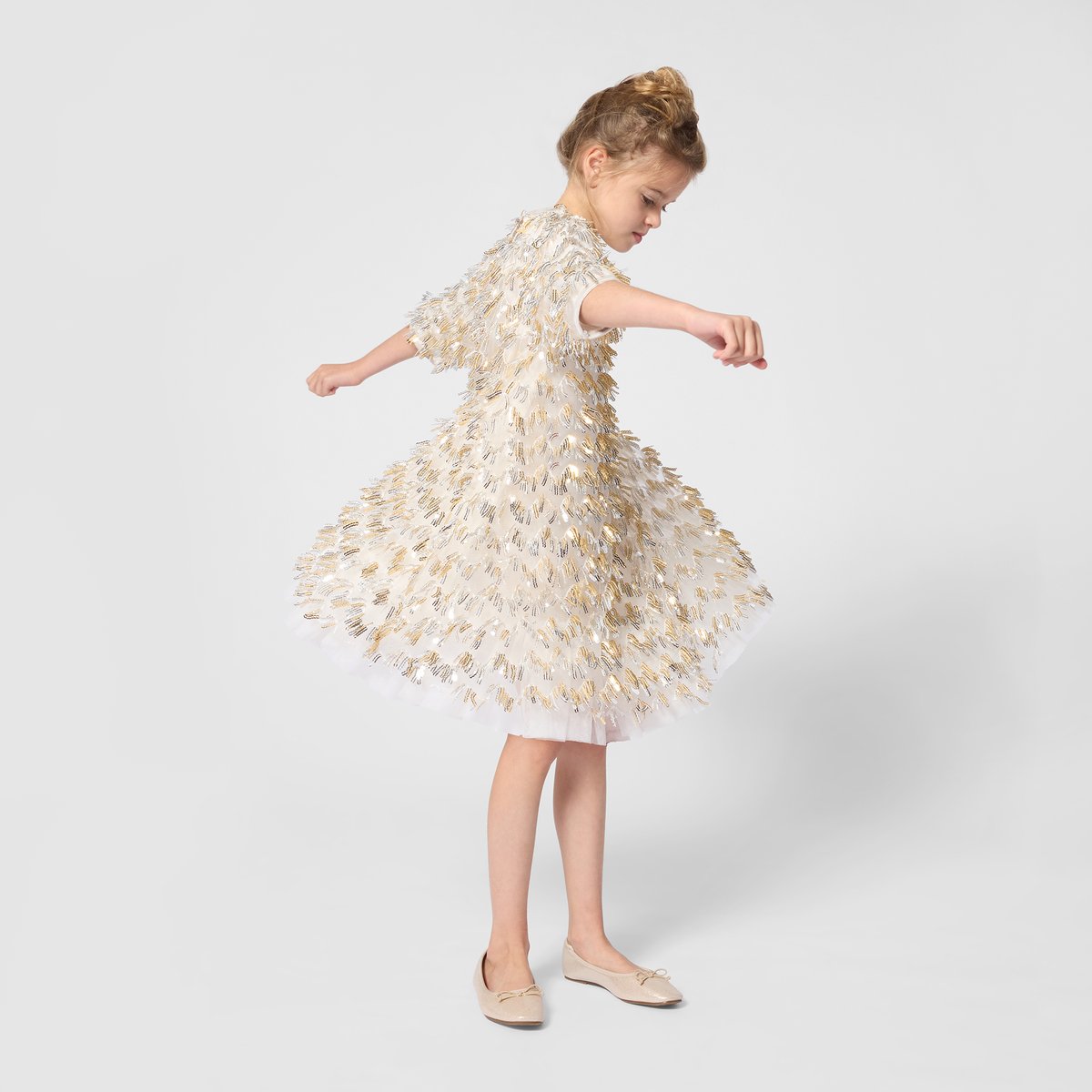 Robe de cérémonie gold argent, BILLIEBLUSH