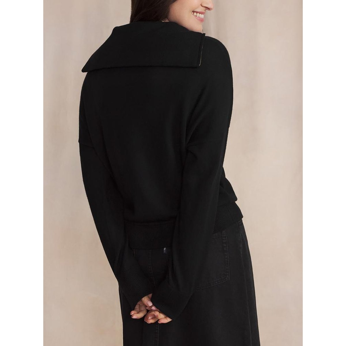 Pull col camionneur ENOLACAM noir, TBS