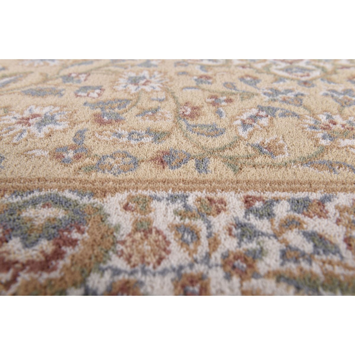 Tapis d'orient floral - DOLNA sable, THEKO