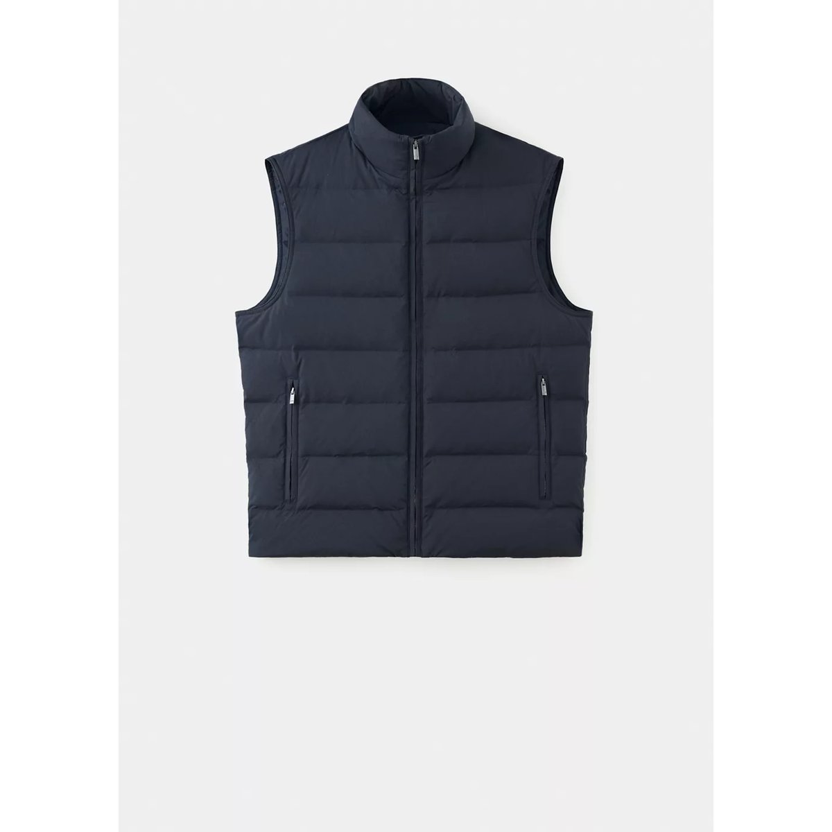 Gilet matelassé en duvet déperlant bleu nuit, MANGO MAN