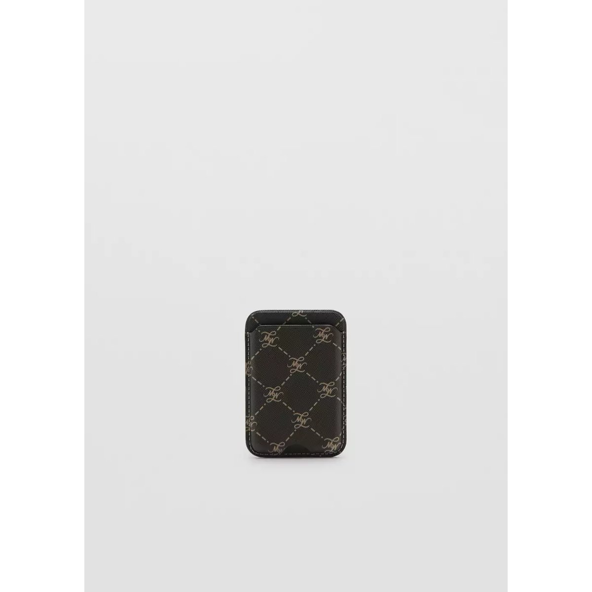 Porte-cartes de téléphone portable imprimé logo marron, MANGO