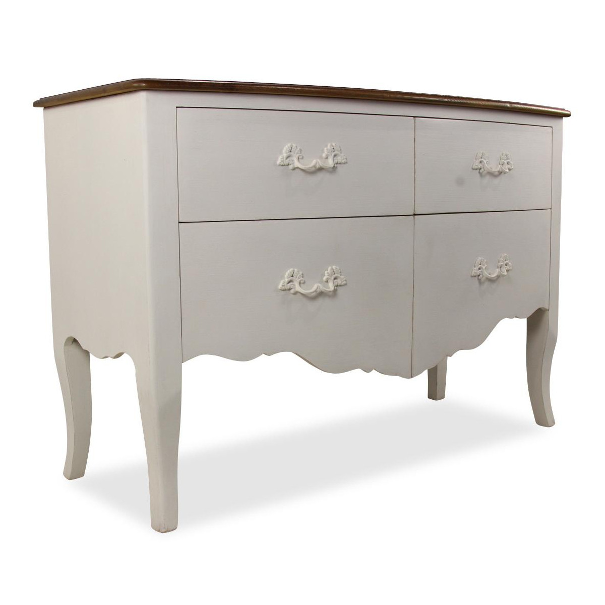 Commode 4 tiroirs blanc, INTERIOR'S