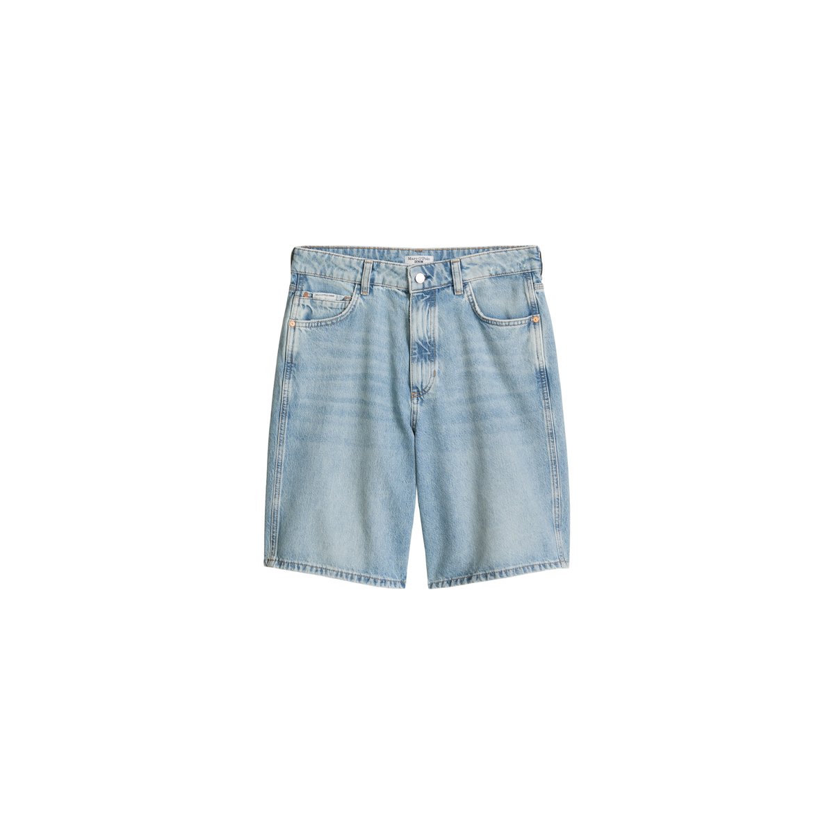 Bermuda-Jeans modèle Jonnda relaxed en coton organique bleu, MARC O’POLO DENIM