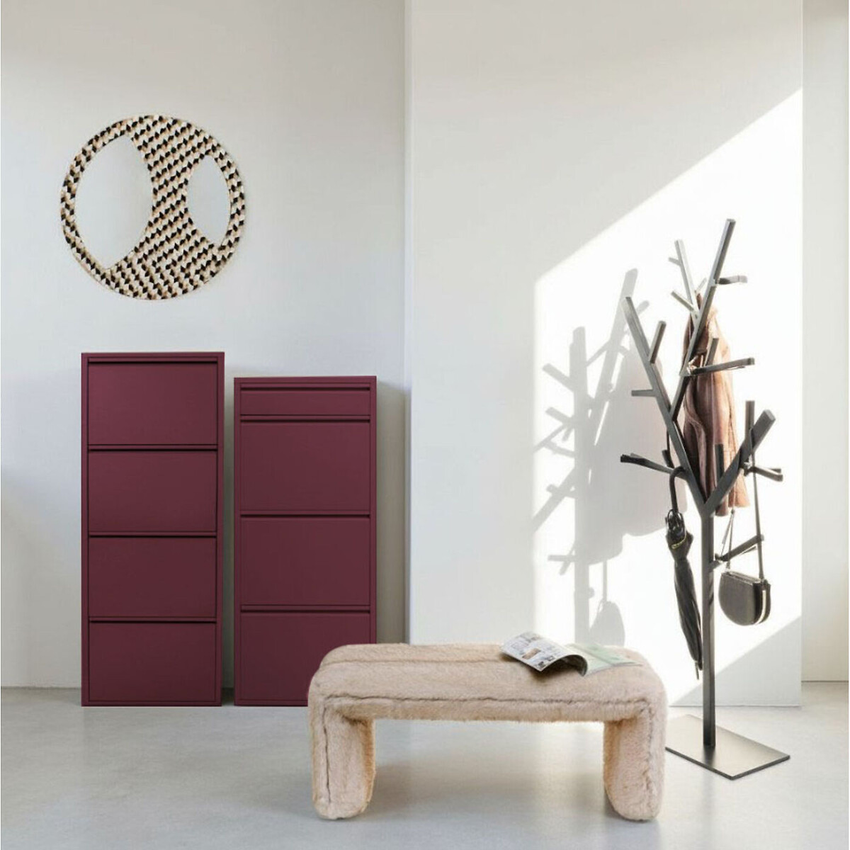 Banquette Lilja Soft 101cm marron, KARE DESIGN