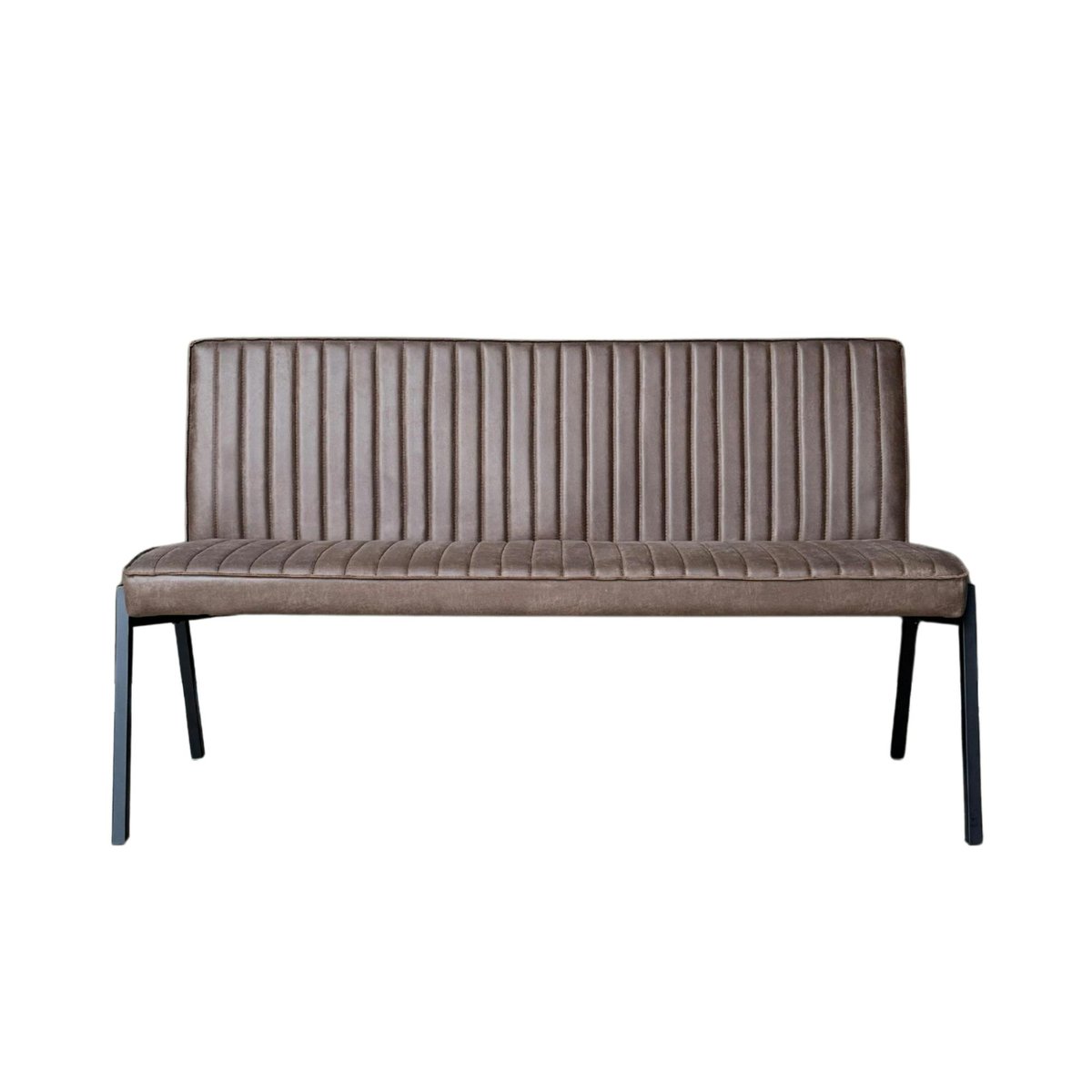 Banc de salle à manger polyuréthane 2,5 places CORTINA marron, PIER IMPORT