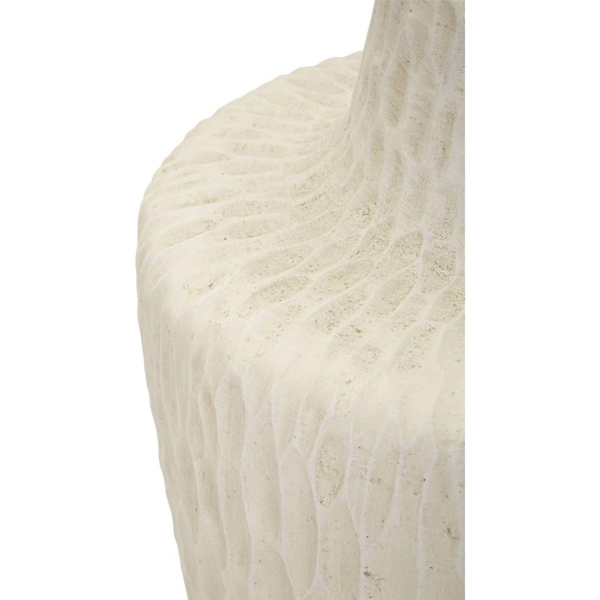 Vase élancé effet textile MODERN crème, RECOLLECTION