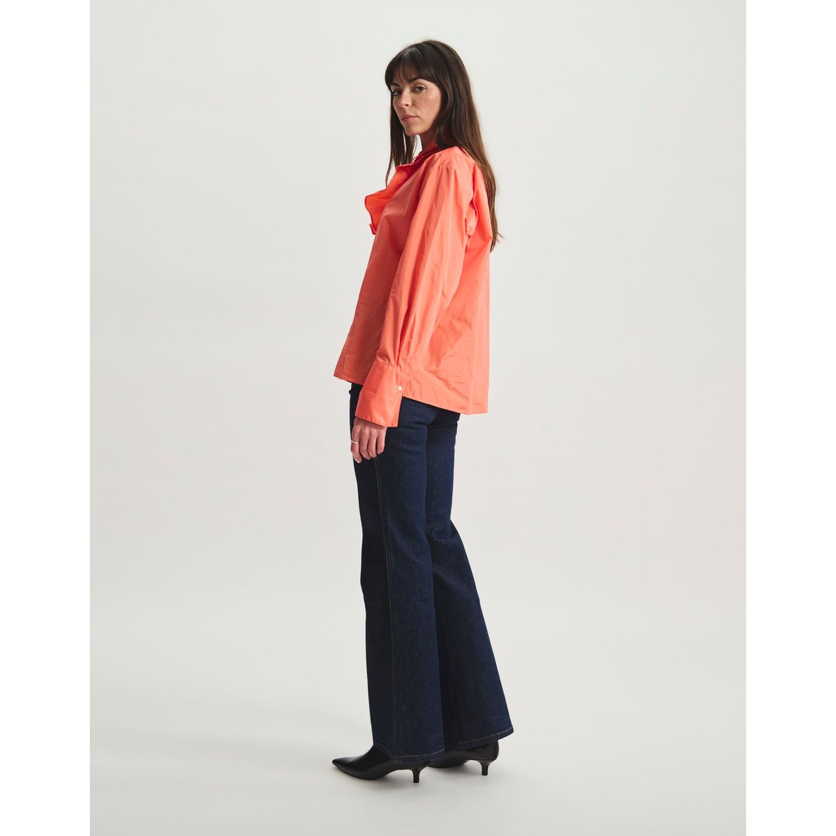 Chemise Ortiz fluide orange, INES DE LA FRESSANGE PARIS