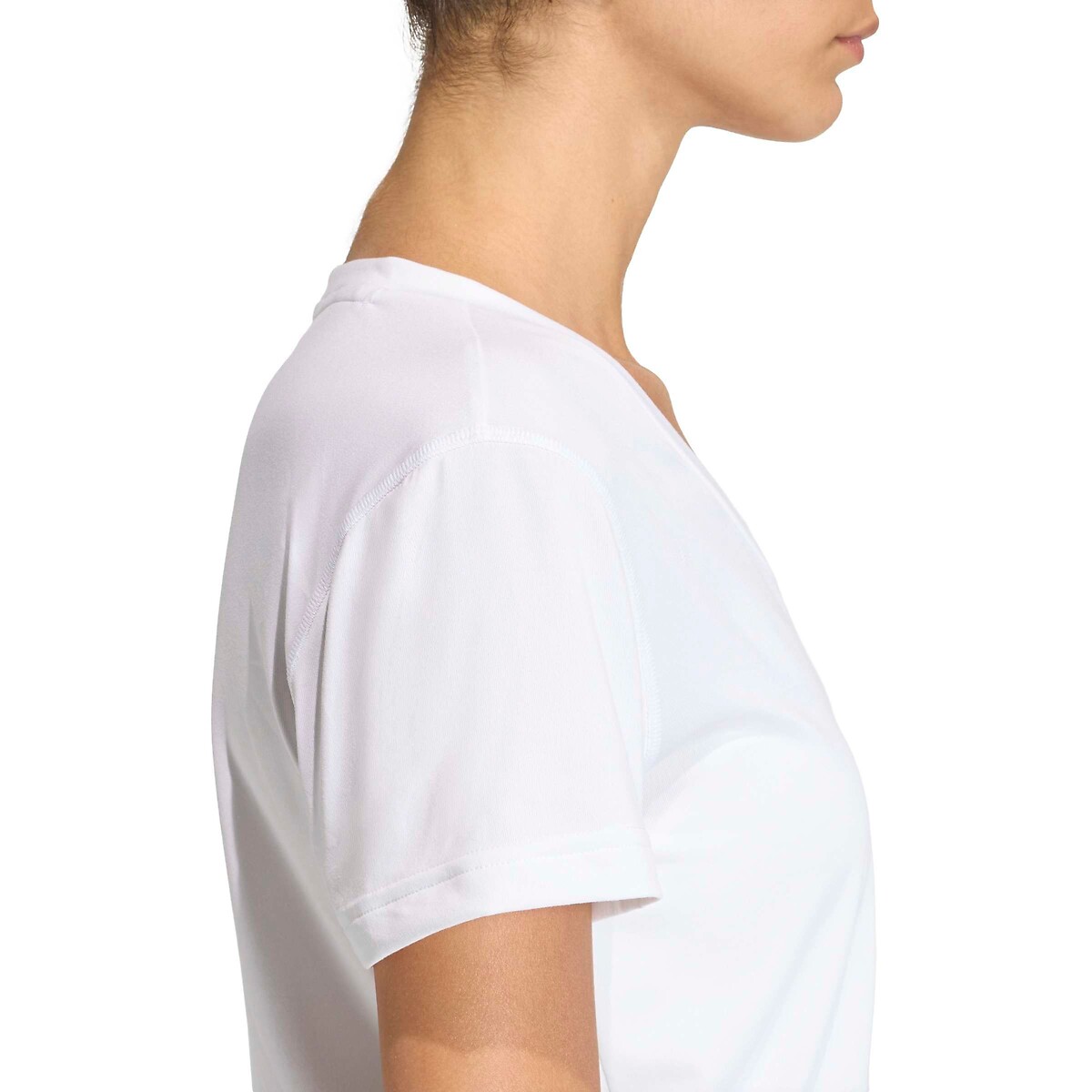 Essentials V-Neck Sports T-Shirt white, adidas Performance
