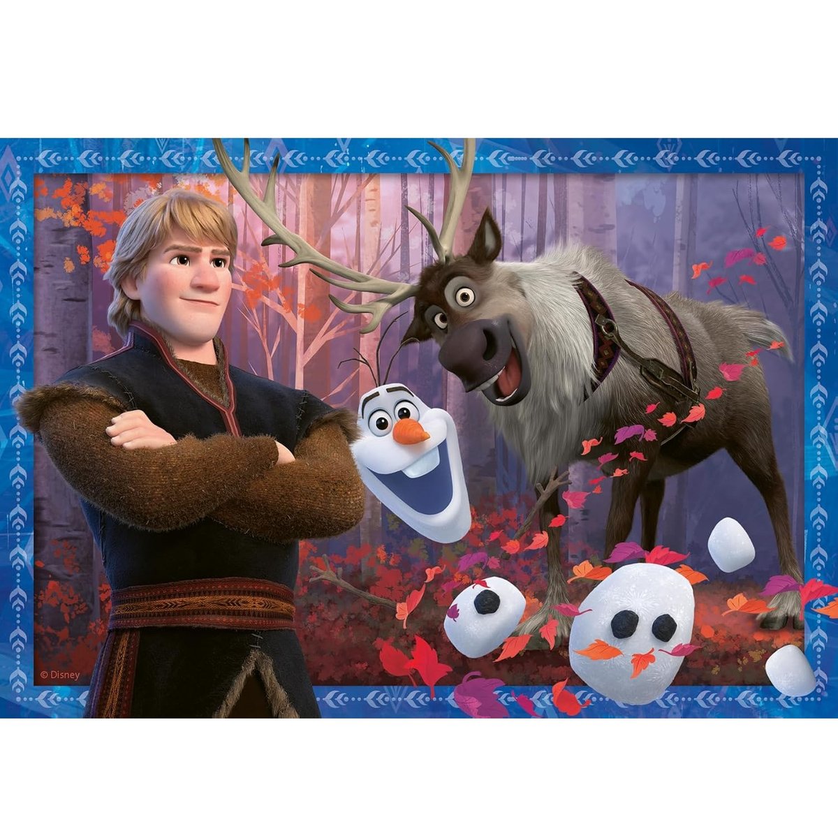 Puzzle Disney La Reine des Neiges 2x24 pcs bleu, RAVENSBURGER