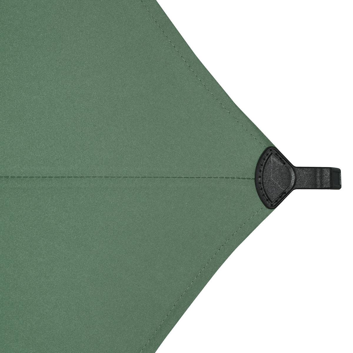 Parasol droit rectangulaire inclinable 3x2m LOOMPA vert olive, HESPERIDE