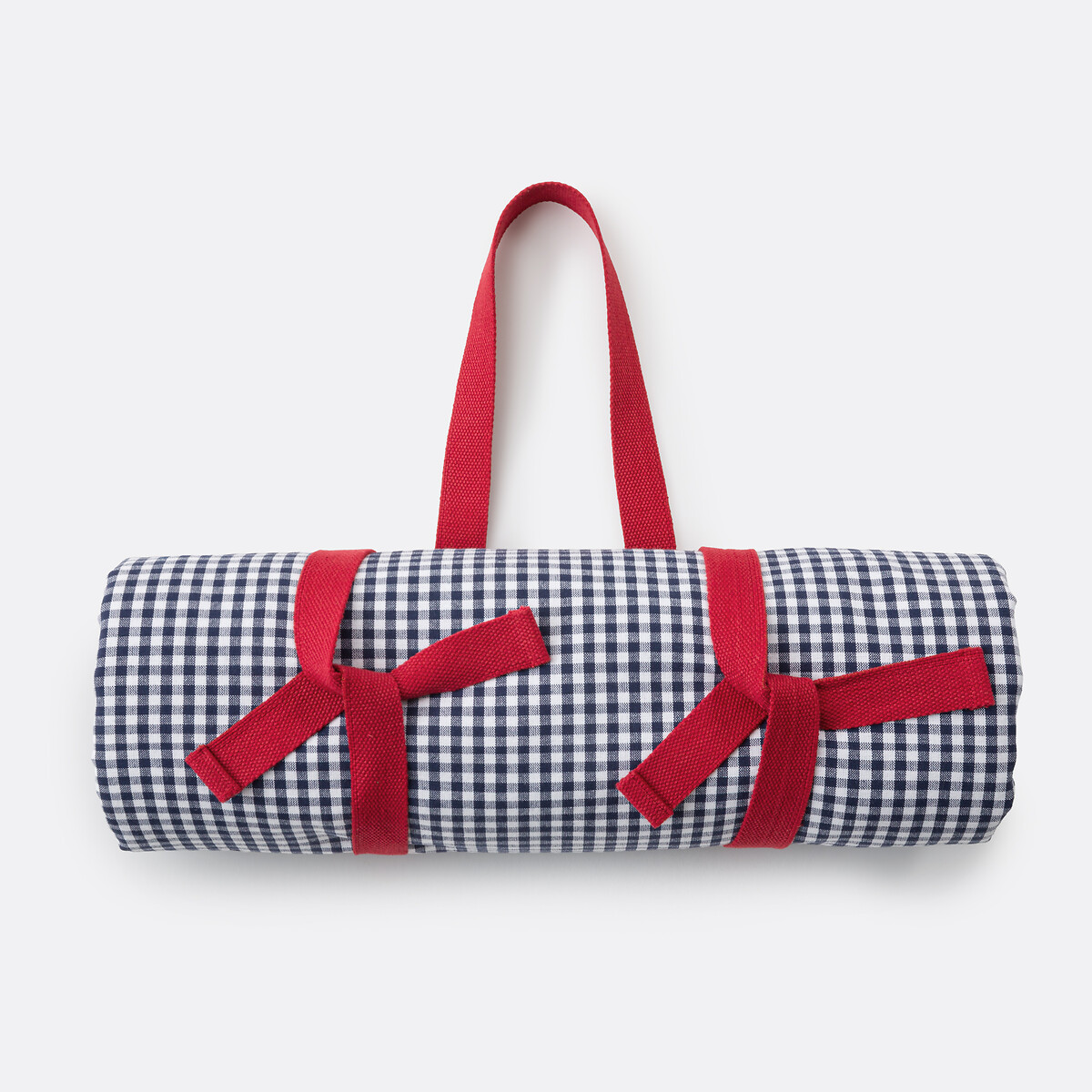 1-zijdig waterdicht picknicktafelkleed Aline blauw/wit/rood, LA REDOUTE INTERIEURS