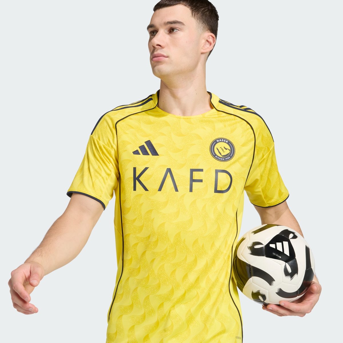 Maillot Domicile Al Nassr Fc 25/26 Maillot Domicile Al Nassr Fc 25/26 impact yellow / night indigo, adidas Performance