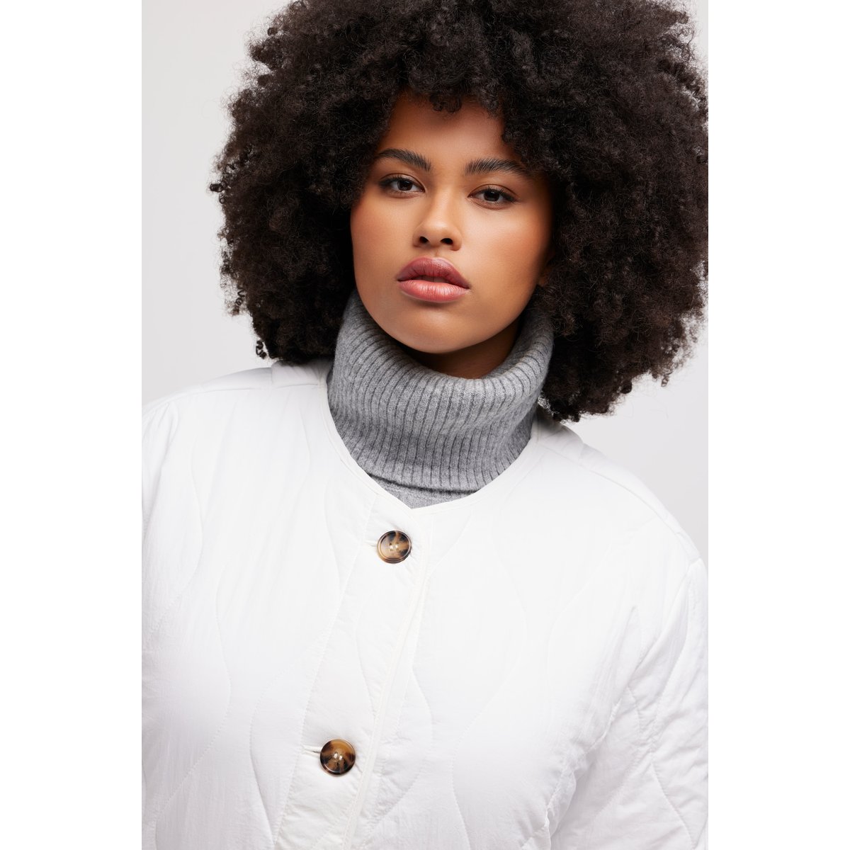 Veste matelassée, rembourrage chaud blanc cassé, ULLA POPKEN