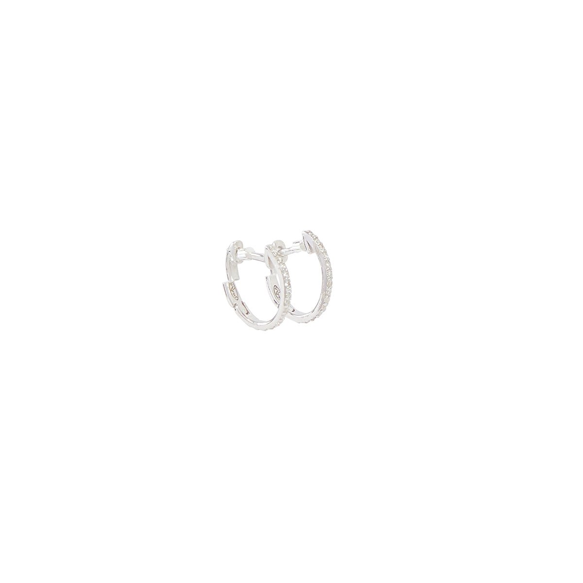 Créoles ovales zircon et argent garati 925 argenté, BALABOOSTE