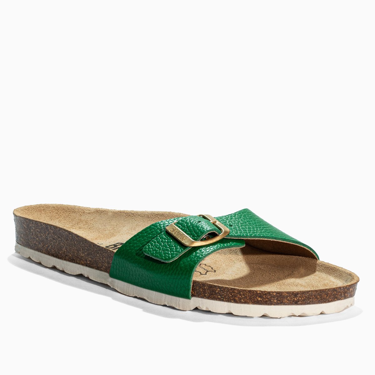 Sandales en cuir ZEPHYR vert, BAYTON