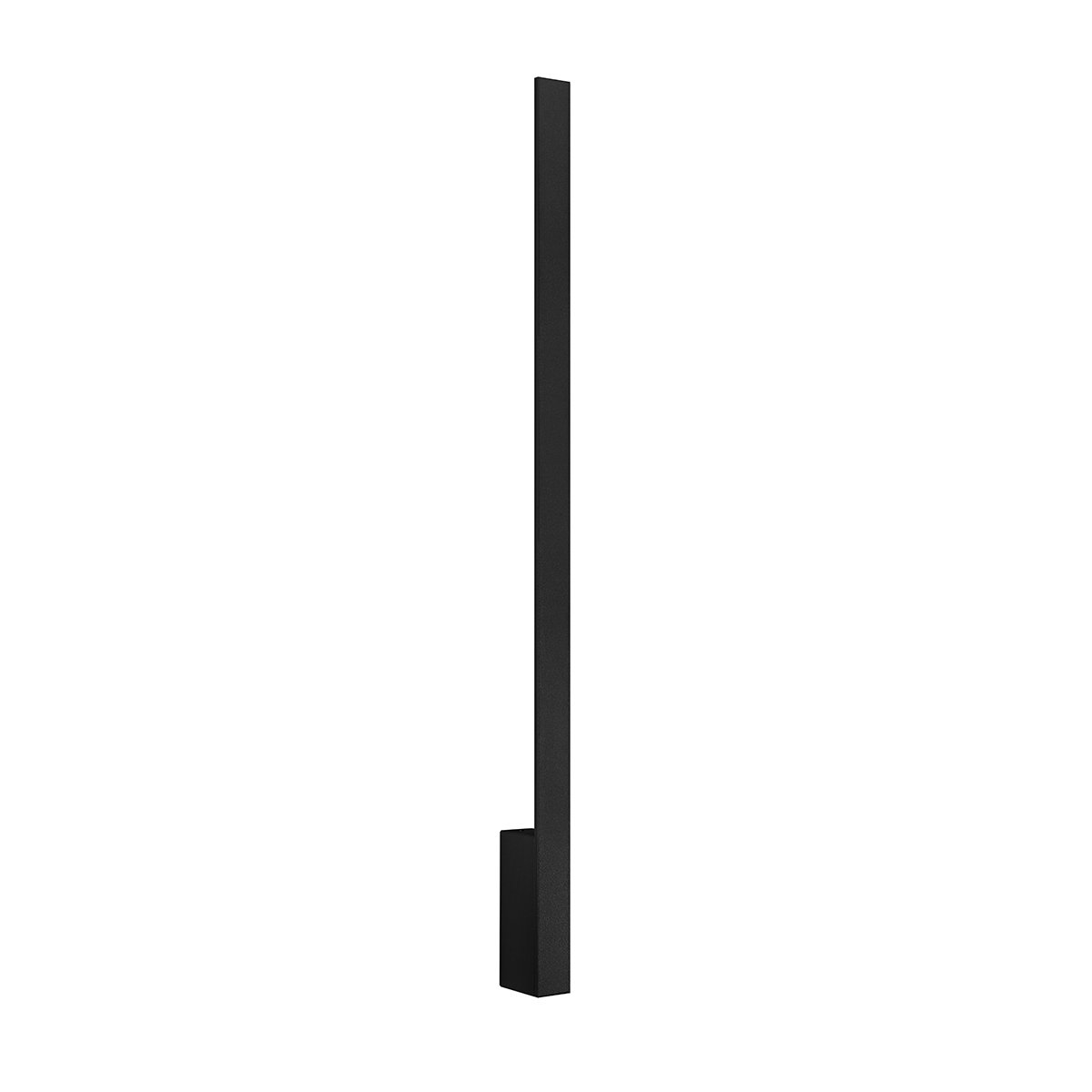Applique murale Aluminium Noir LED 1 Lahti noir, EDEN