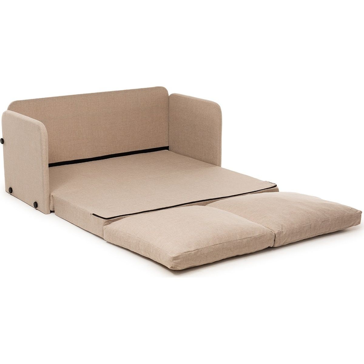 Canapé convertible 2 places en lin - LUZ beige, HOMIFAB