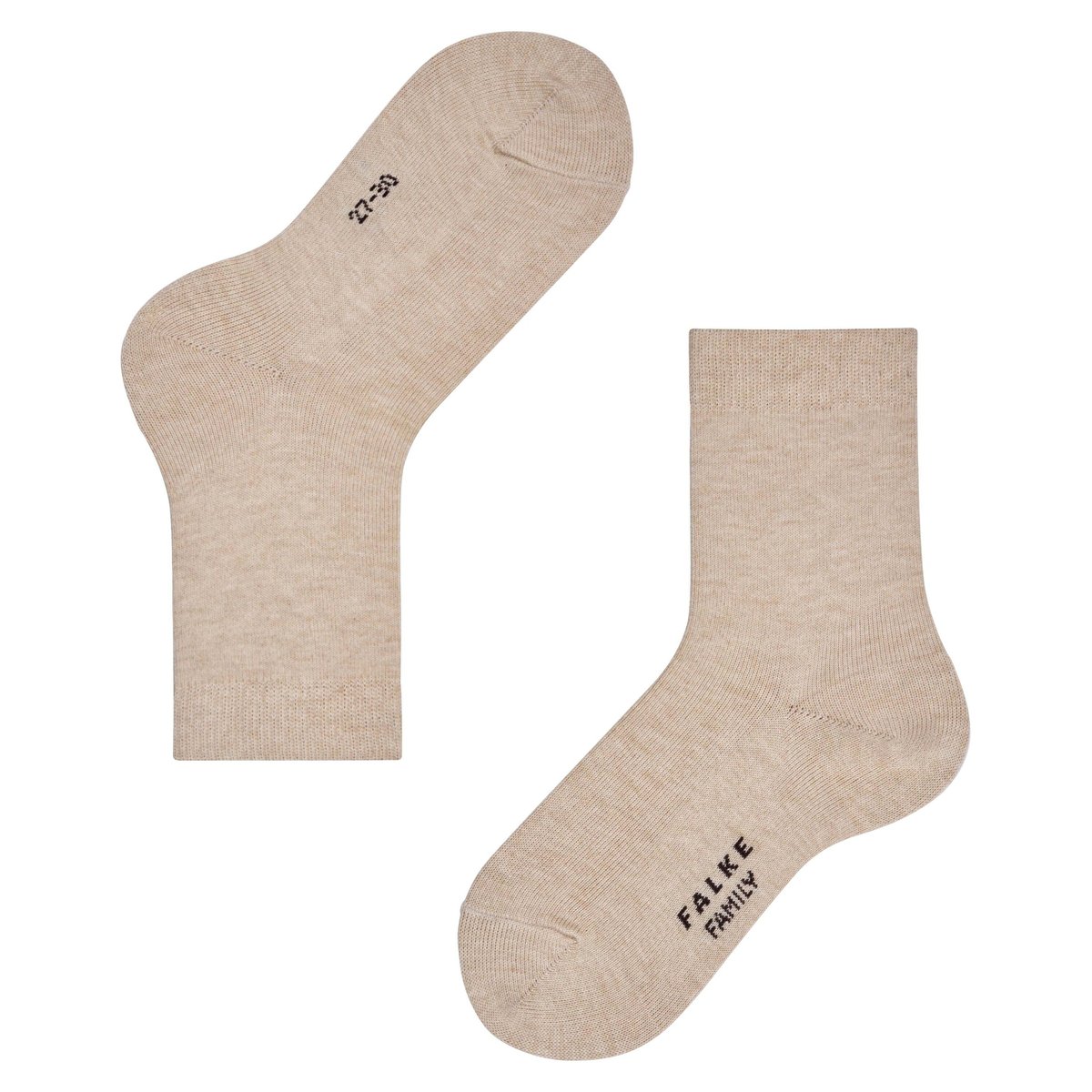 Chaussettes Family beige chiné, FALKE