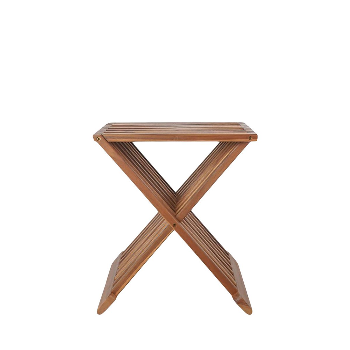 Tabouret en teck H45cm- ERTO naturel, HOUSE NORDIC