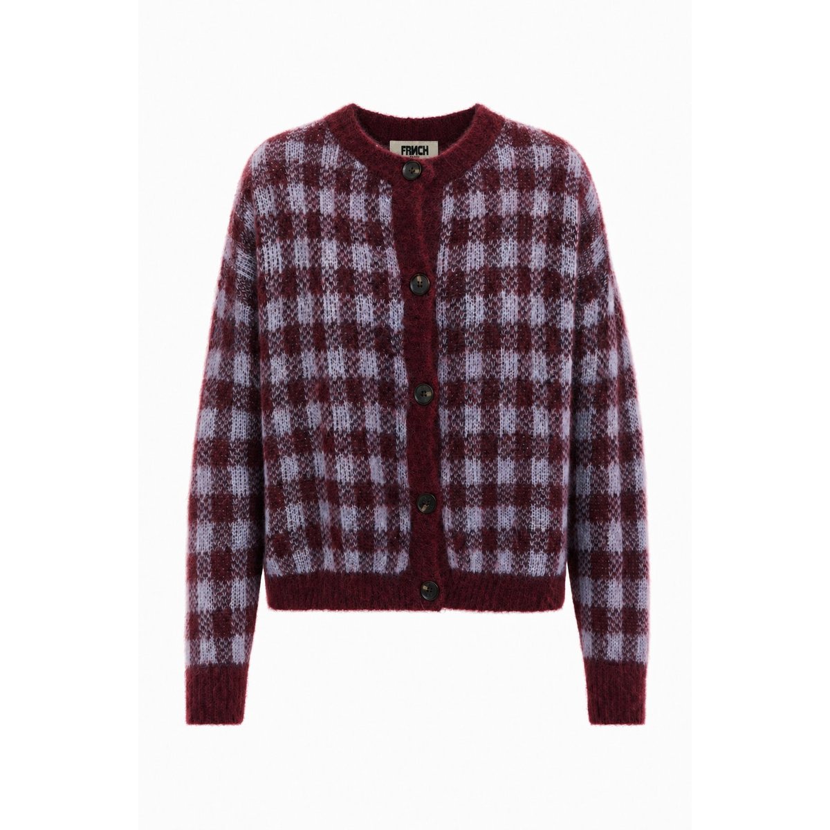 Cardigan Aomori en mohair AOMORI bordeaux, FRNCH