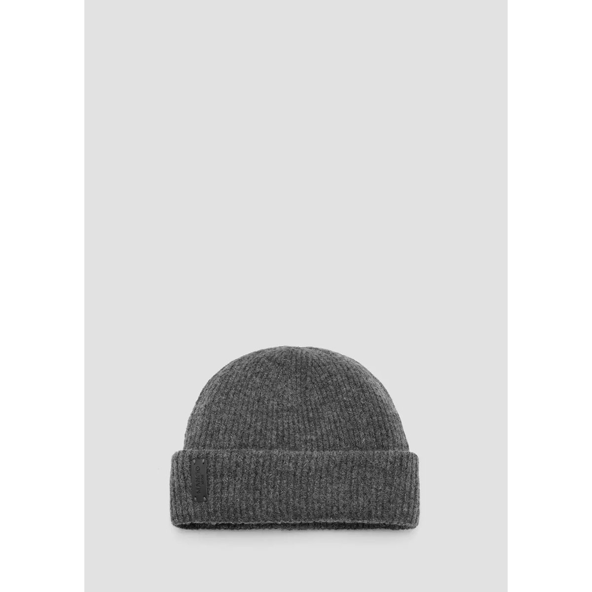 Bonnet maille côtelée gris, MANGO KIDS