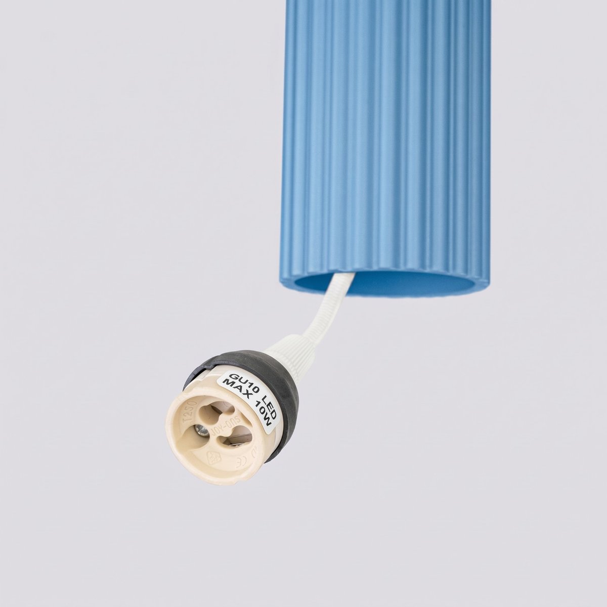 Suspension Aluminium Bleu GU10 1 KARBON bleu, EDEN