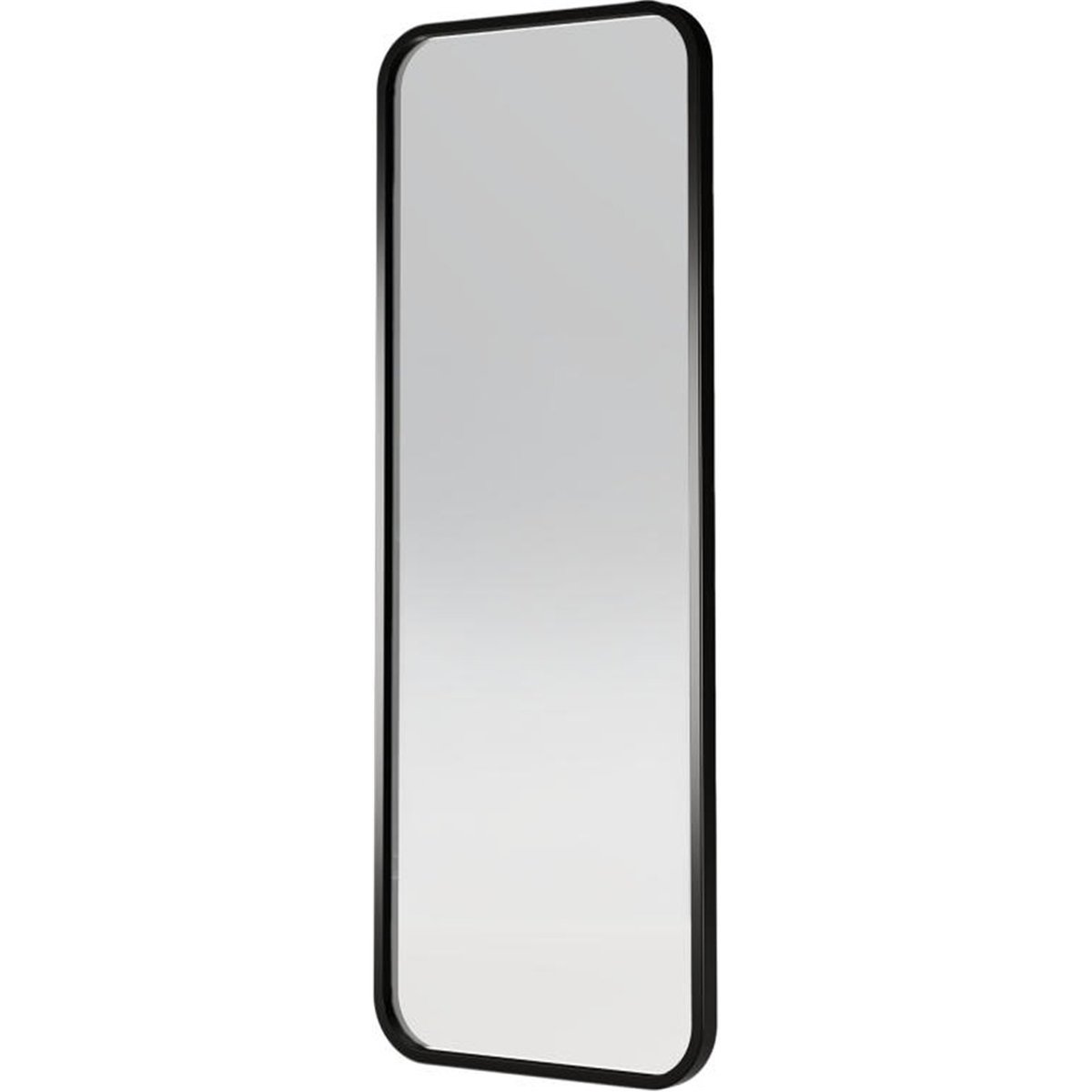 Miroir mural ovale en bois, Fait main noir, RECOLLECTION