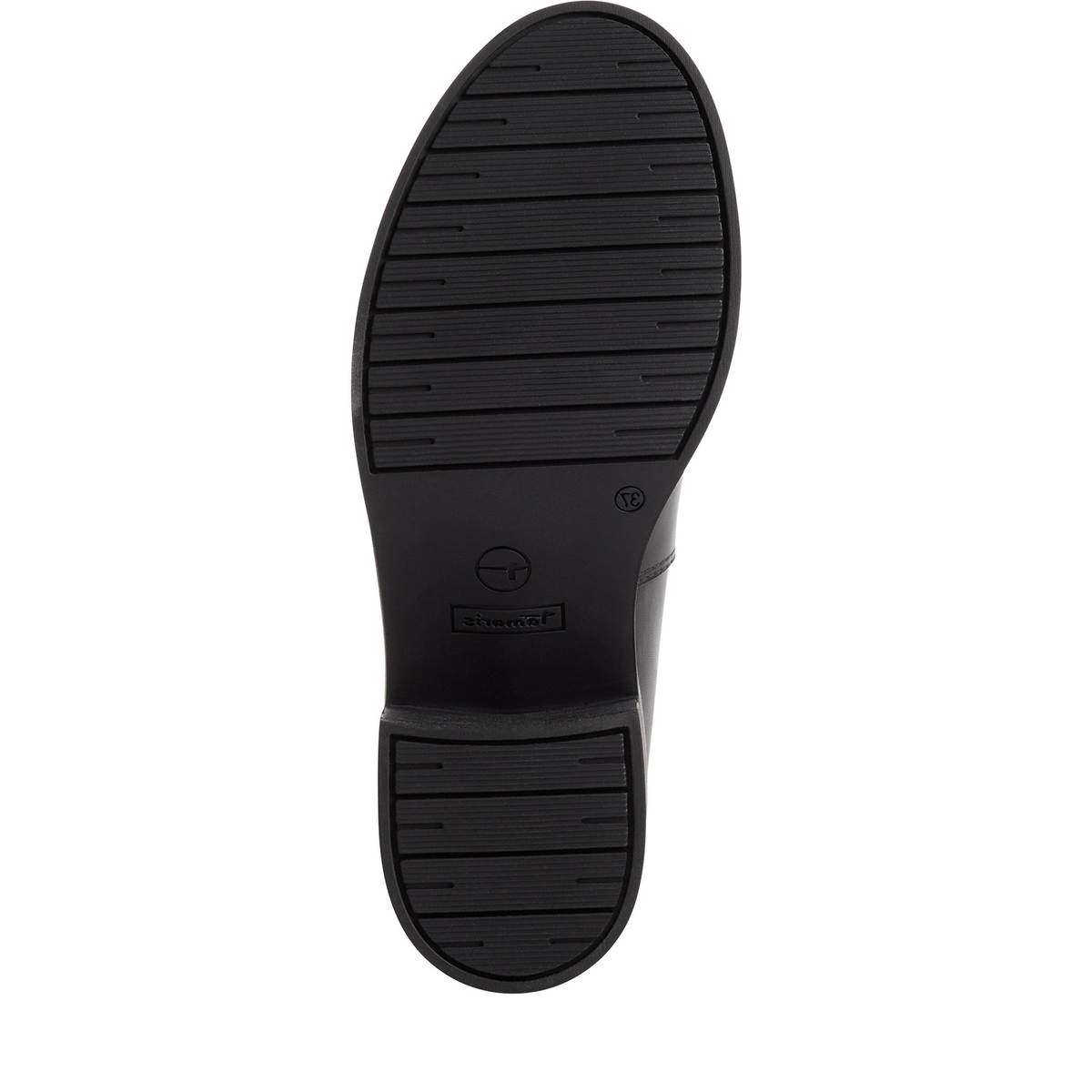 Bottine Chelsea en cuir noir cuir, TAMARIS