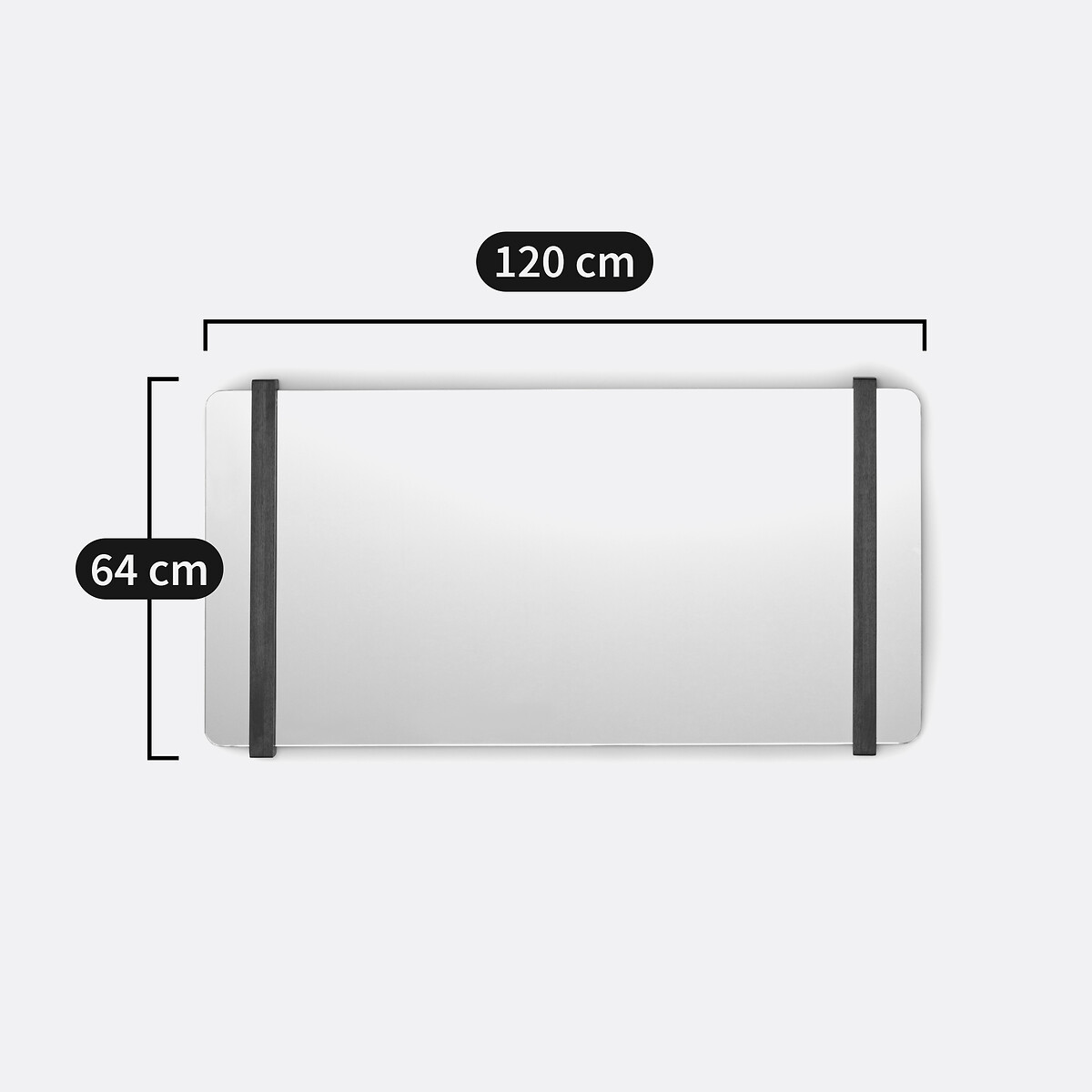 Miroir noyer 120 x 64 cm Nemma noyer, LA REDOUTE INTERIEURS