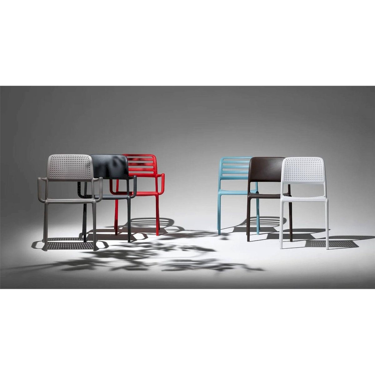 Chaise de jardin empilable collection COSTA anthracite, RECOLLECTION