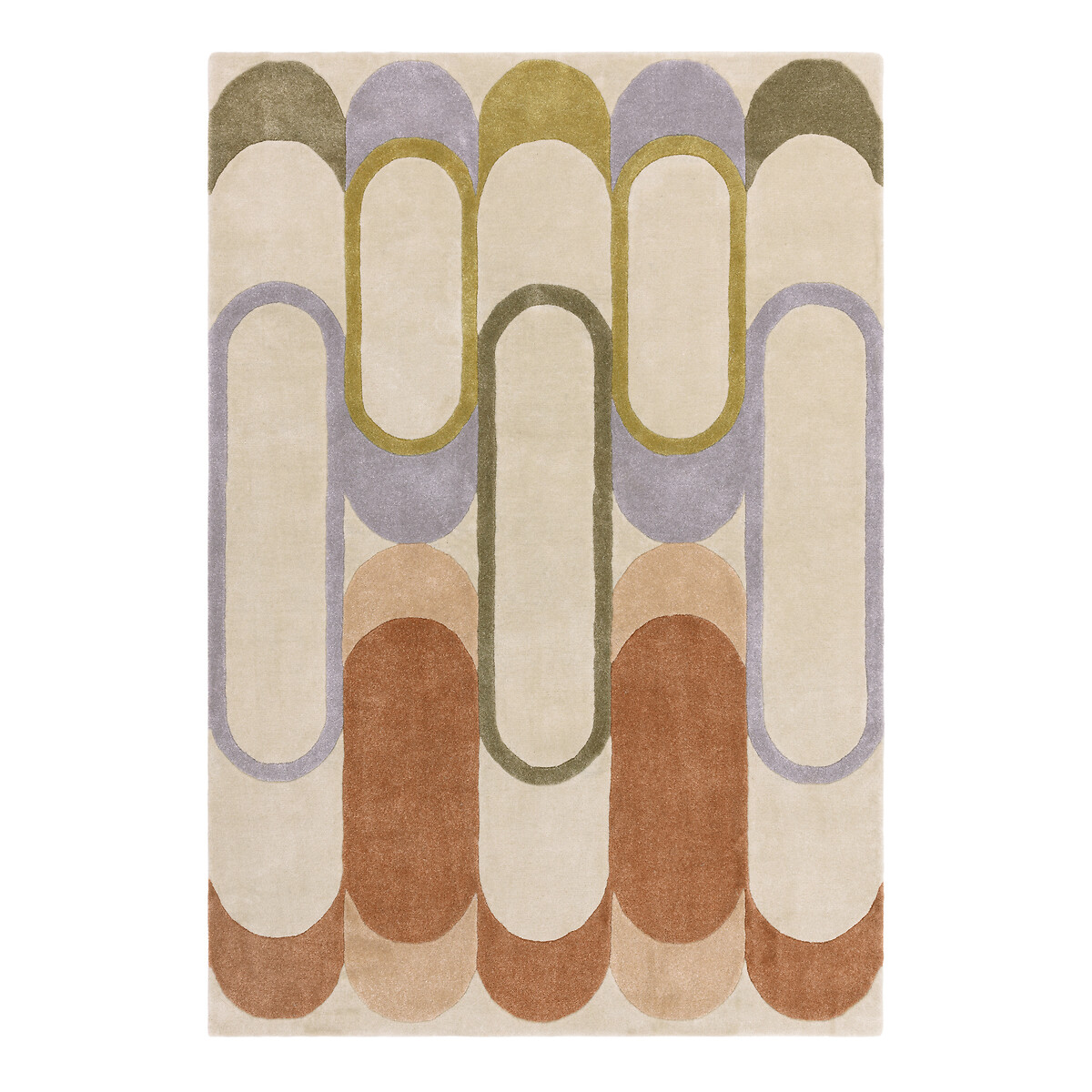 Recycled Retro Pastel Pattern Rug pastel, ÉDITÉ