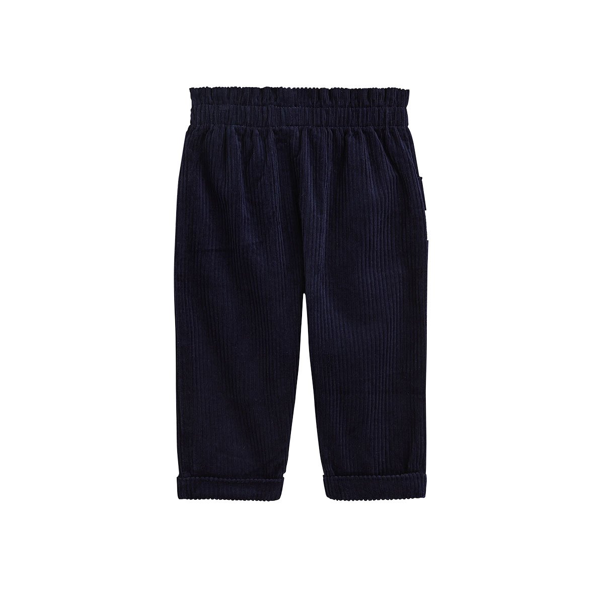 Pantalon bébé en velours côtelé Ilana bleu, PETIT BEGUIN