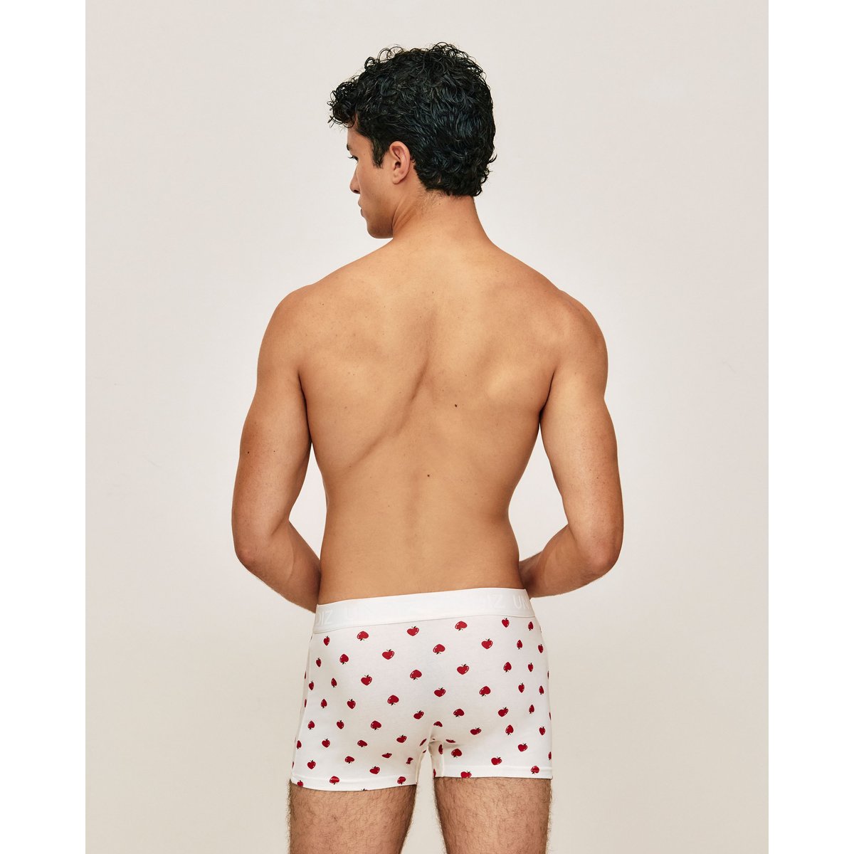 Boxer en coton imprimé pommes REPEATIZ APPLE blanc, UNDIZ