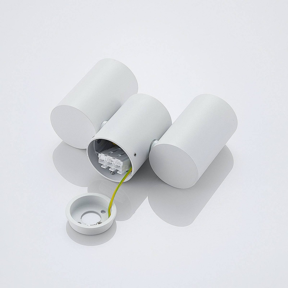 Plafonnier en aluminium moderne, Gesina blanc, ARCCHIO