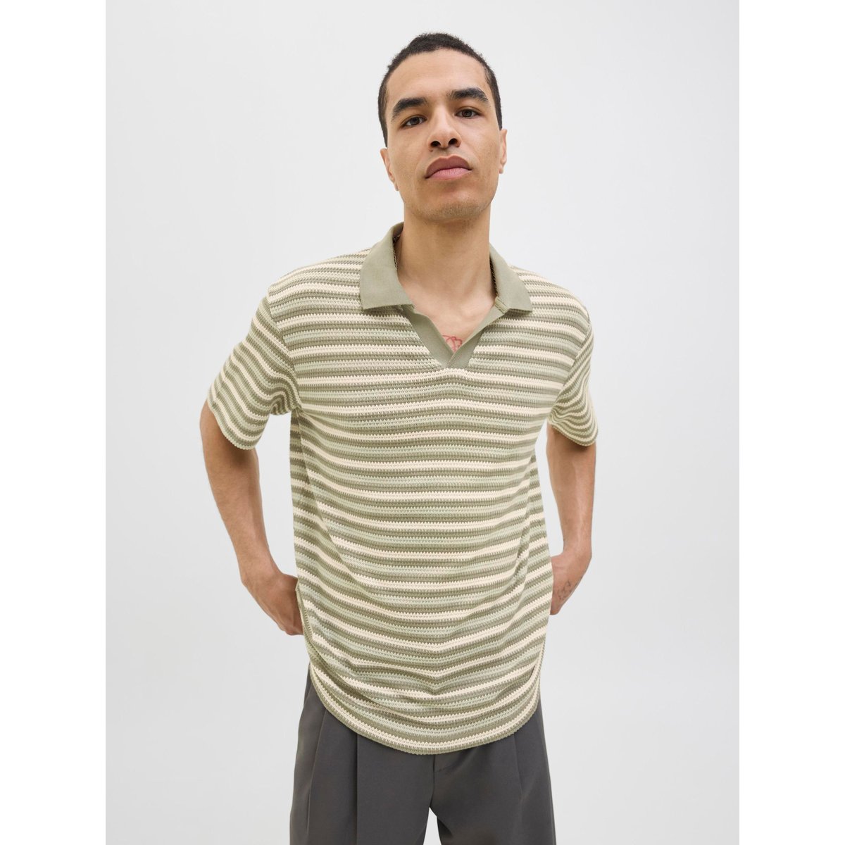 Polo verte - four leaf clover, JACK & JONES