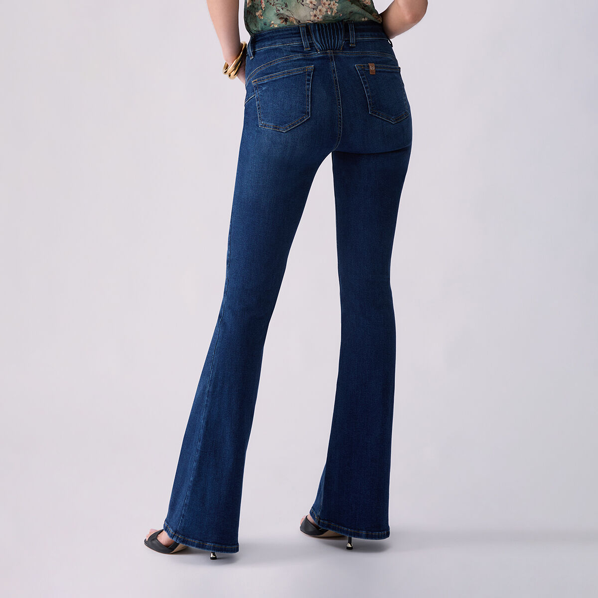 Jean bootcut délavé denim bleu, LIU JO