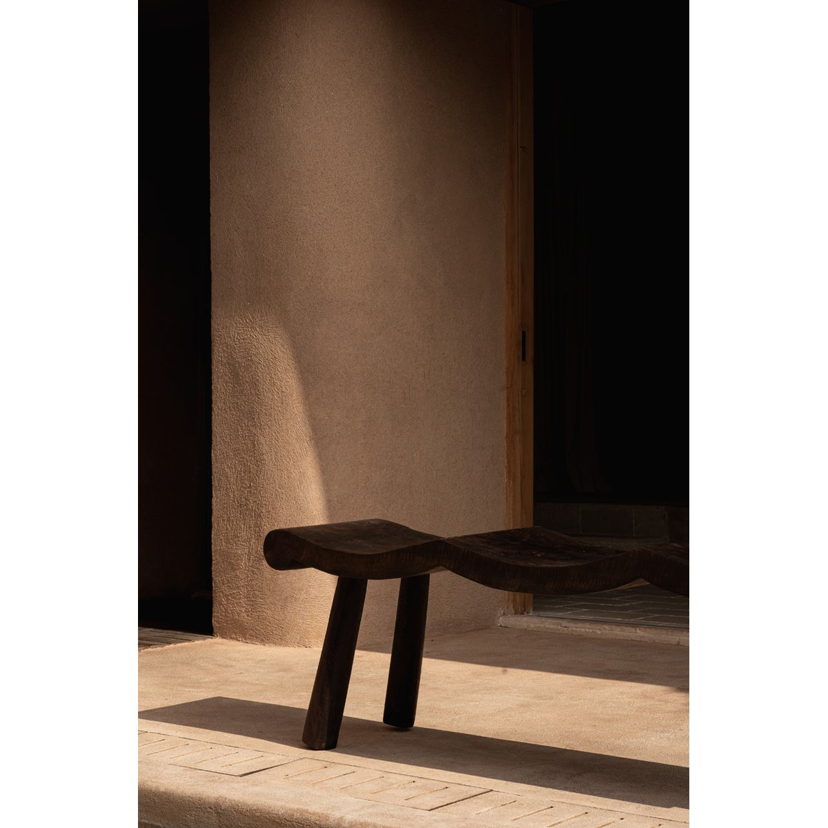 Banc en bois de manguier LOMBOK marron foncé, BAZAR BIZAR