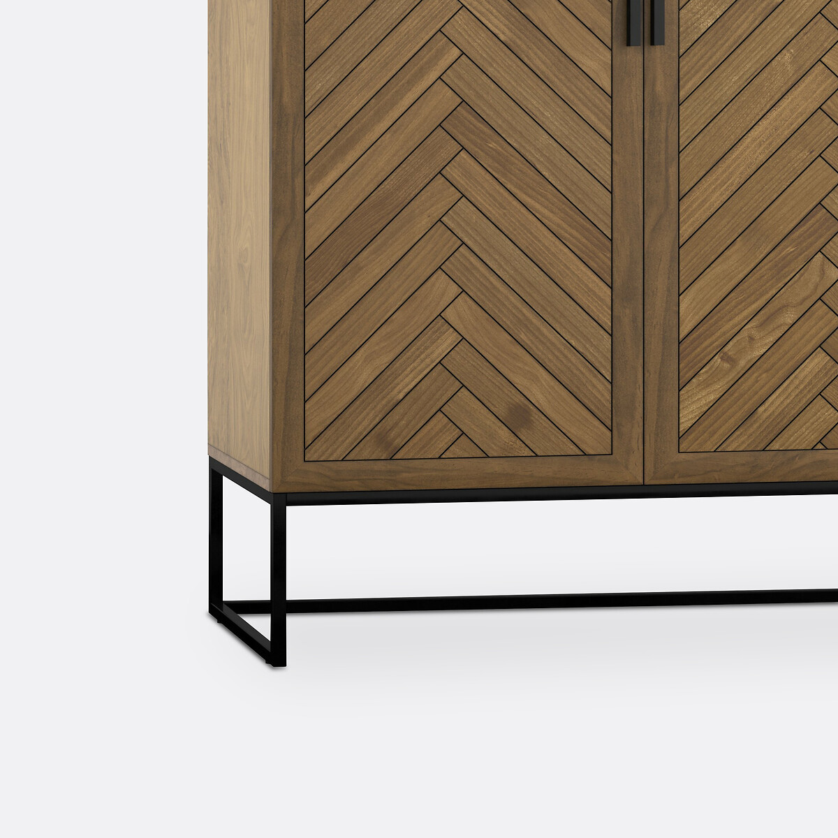2-deurs dressoir, grenenfineer, Nottingham dennenhout met waslaagje, LA REDOUTE INTERIEURS