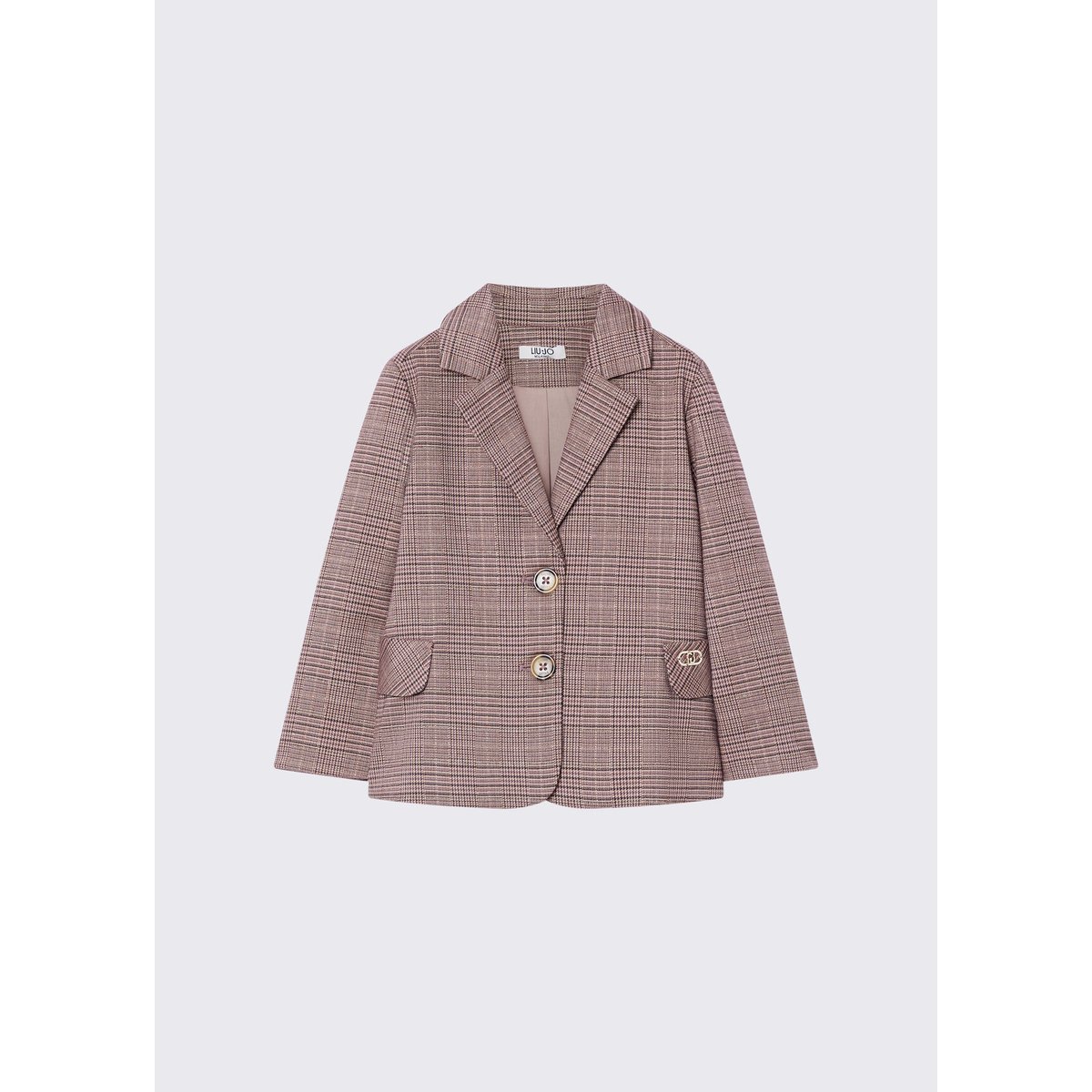Manteau à carreaux Prince de Galles beige, LIU JO