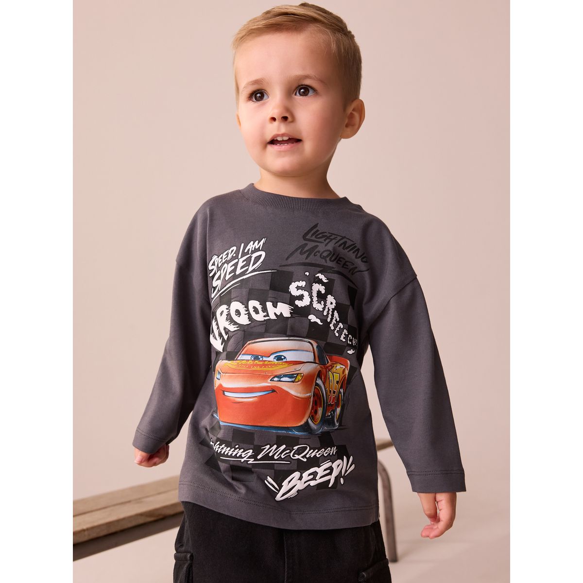 T-shirt à manches longues disney cars gris anthracite, NEXT