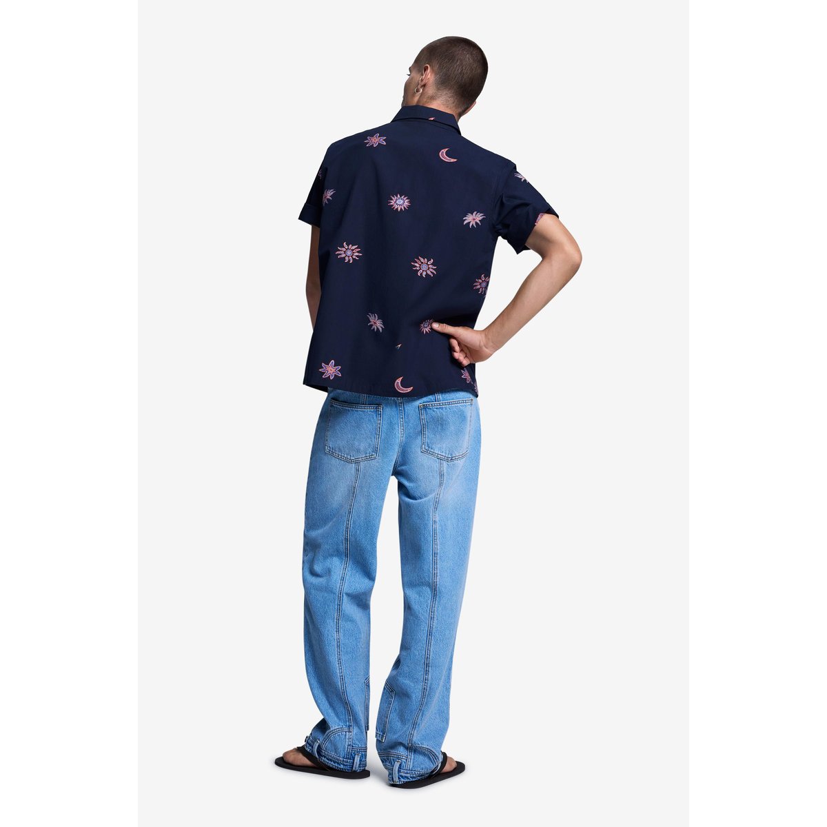 Chemise jacquard imprimée multicolore, DESIGUAL