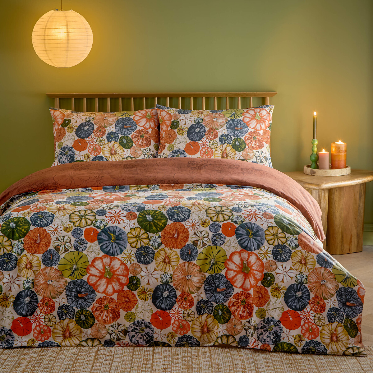 Picking Patch Duvet Cover and Pillowcase Set pecan, FURN.