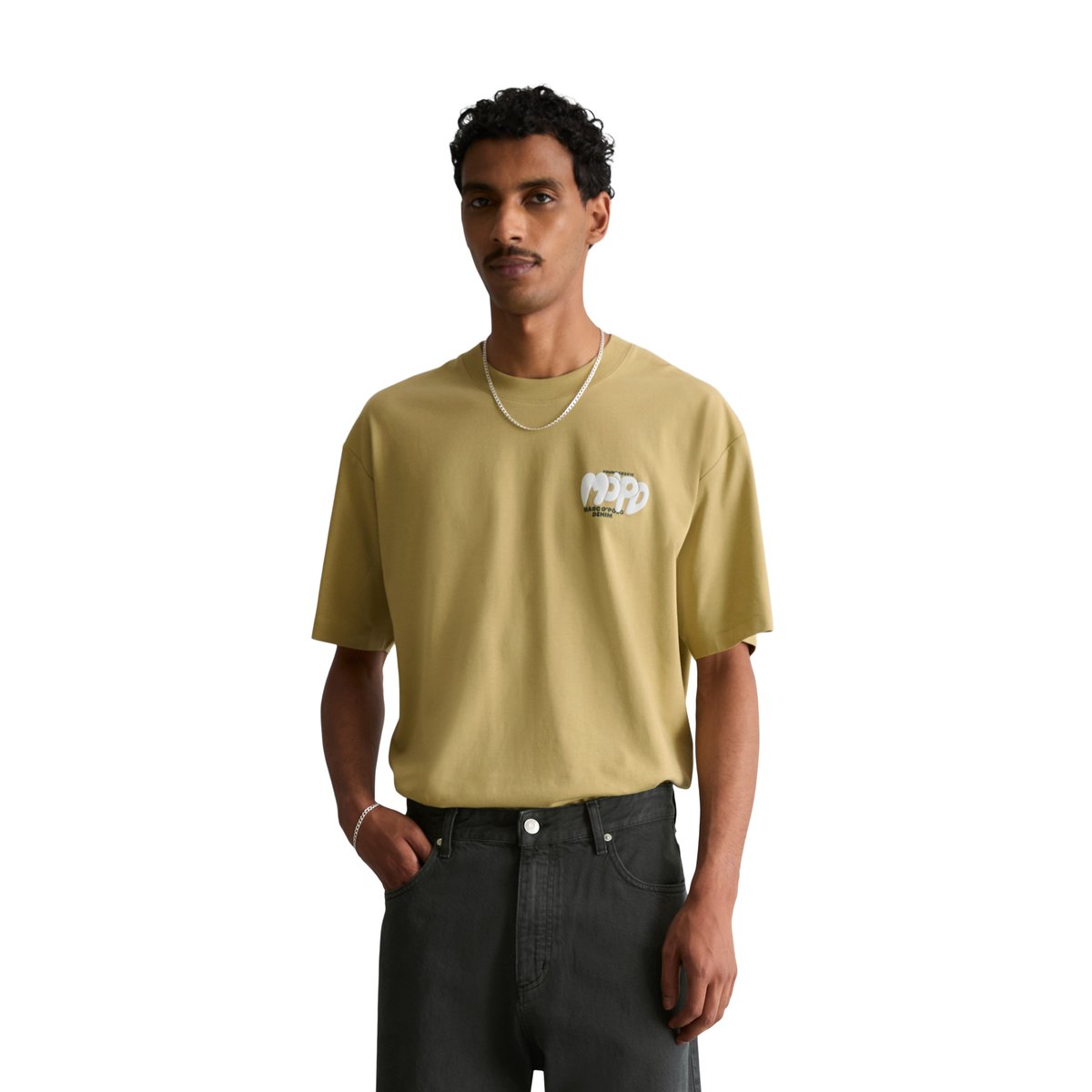 T-shirt relaxed en pur coton bio vert, MARC O’POLO DENIM