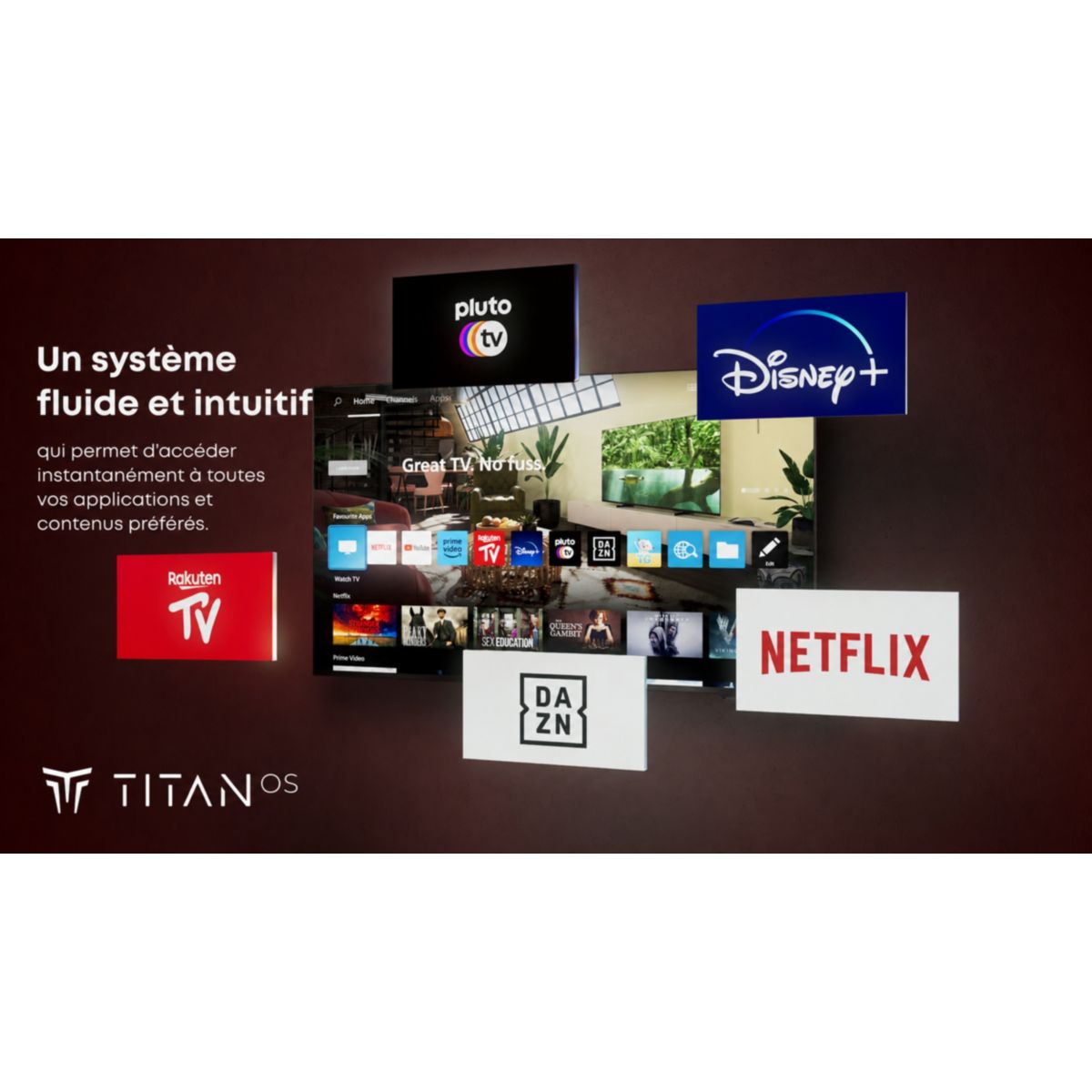 TV LED 40PQS6901 (2026) 40" (101 cm) Full HD - Ambilight, Smart TV noir, PHILIPS