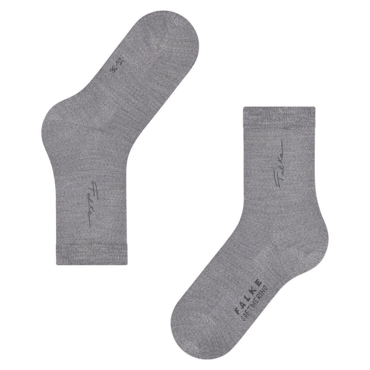 Chaussettes Anniversary Softmerino gris, FALKE