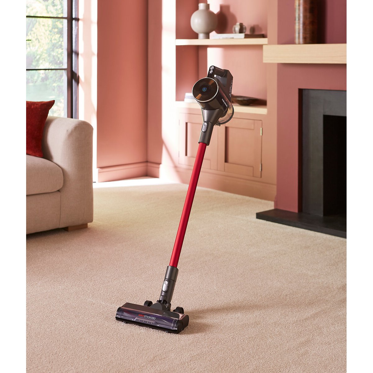 MRXSTICK450 UltraGlide Cordless Stick Vacuum - 730004 red, MORPHY RICHARDS