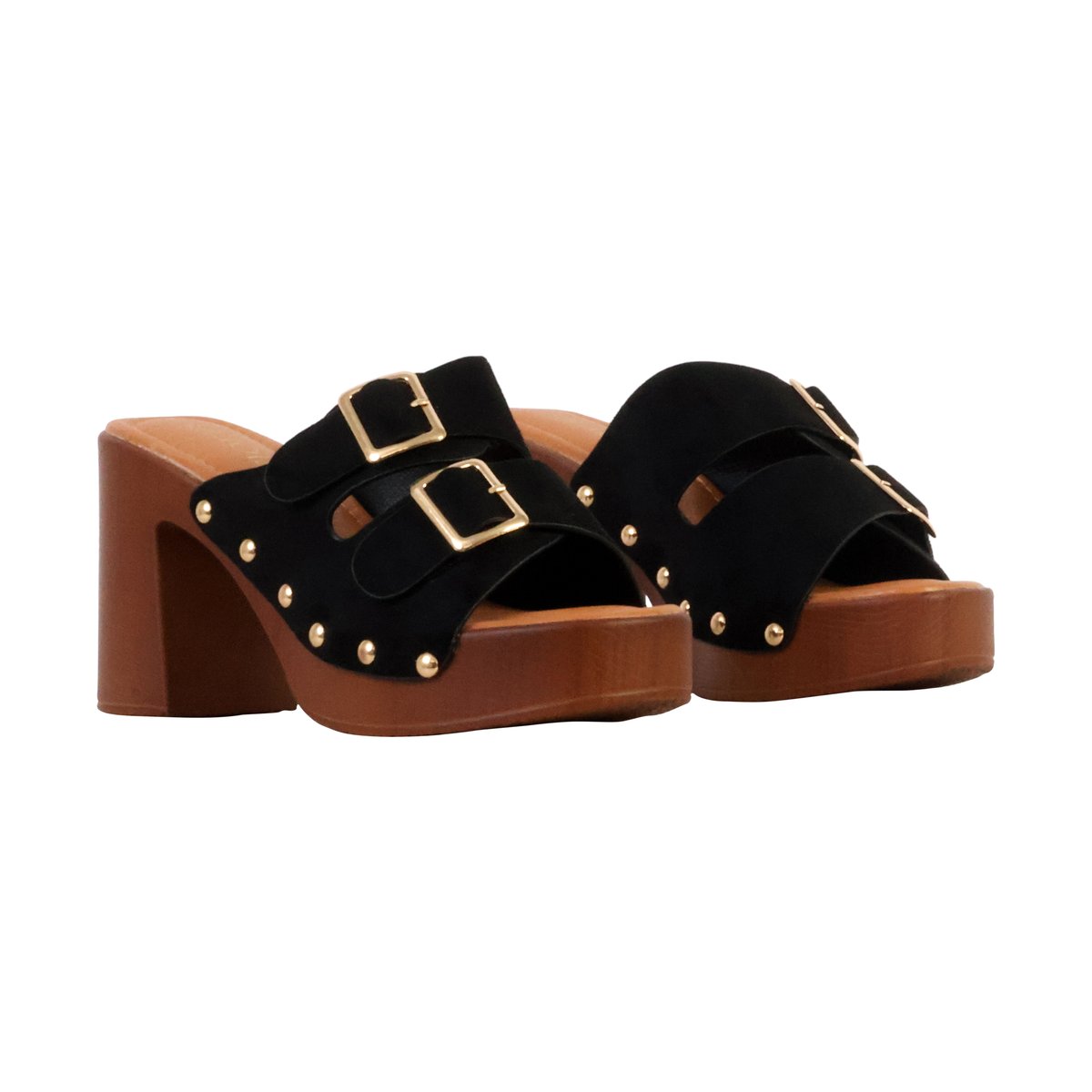Mules à Talon à Enfiler noir, ENZA NUCCI