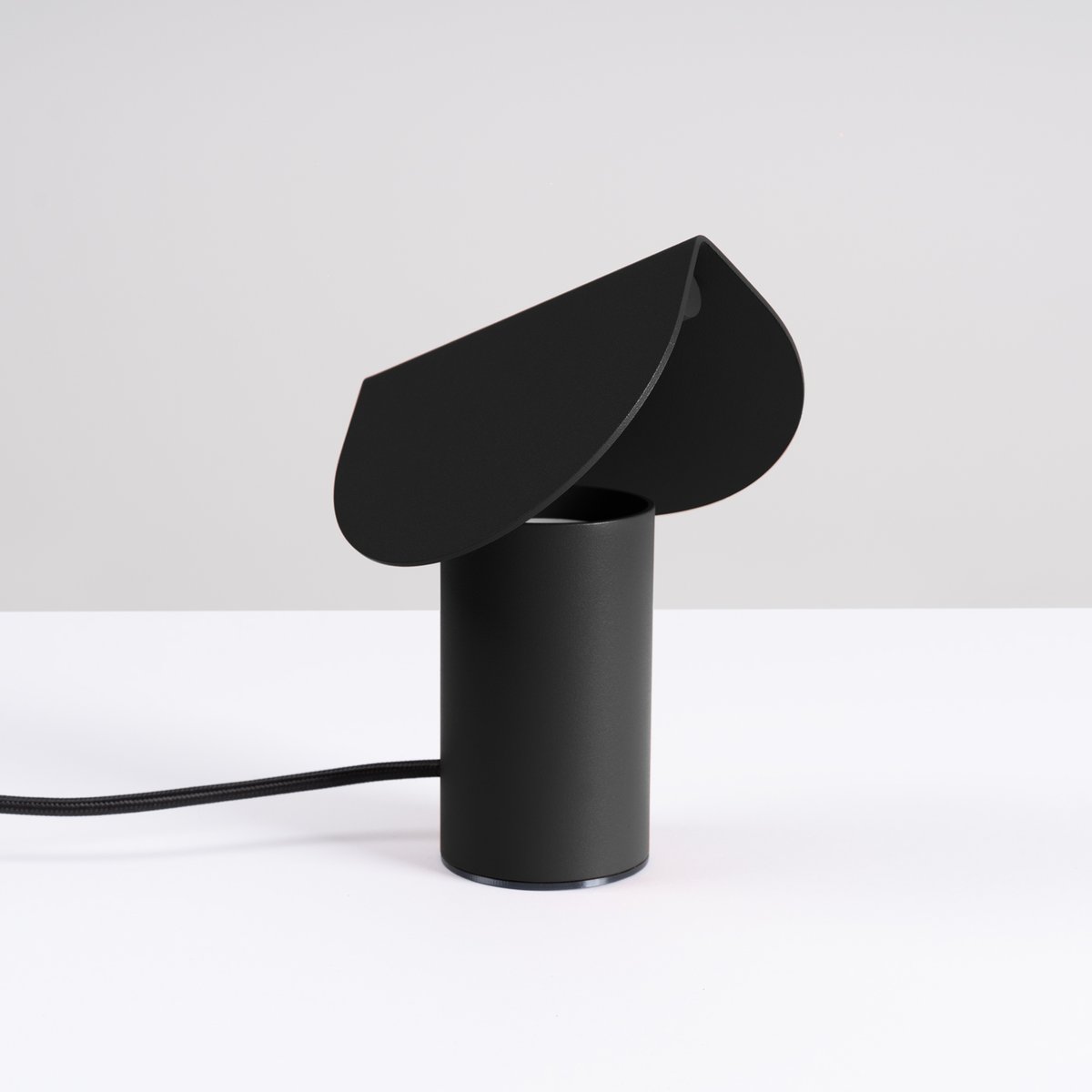 Lampe de bureau Aluminium Noir LED 1 Biscuit noir, EDEN